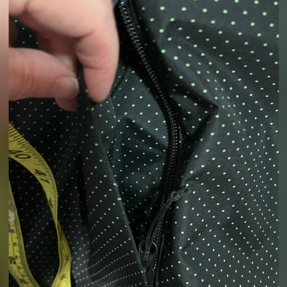 Paradox Black Green Polkadot Rain Jacket Size XL - Picture 7 of 12
